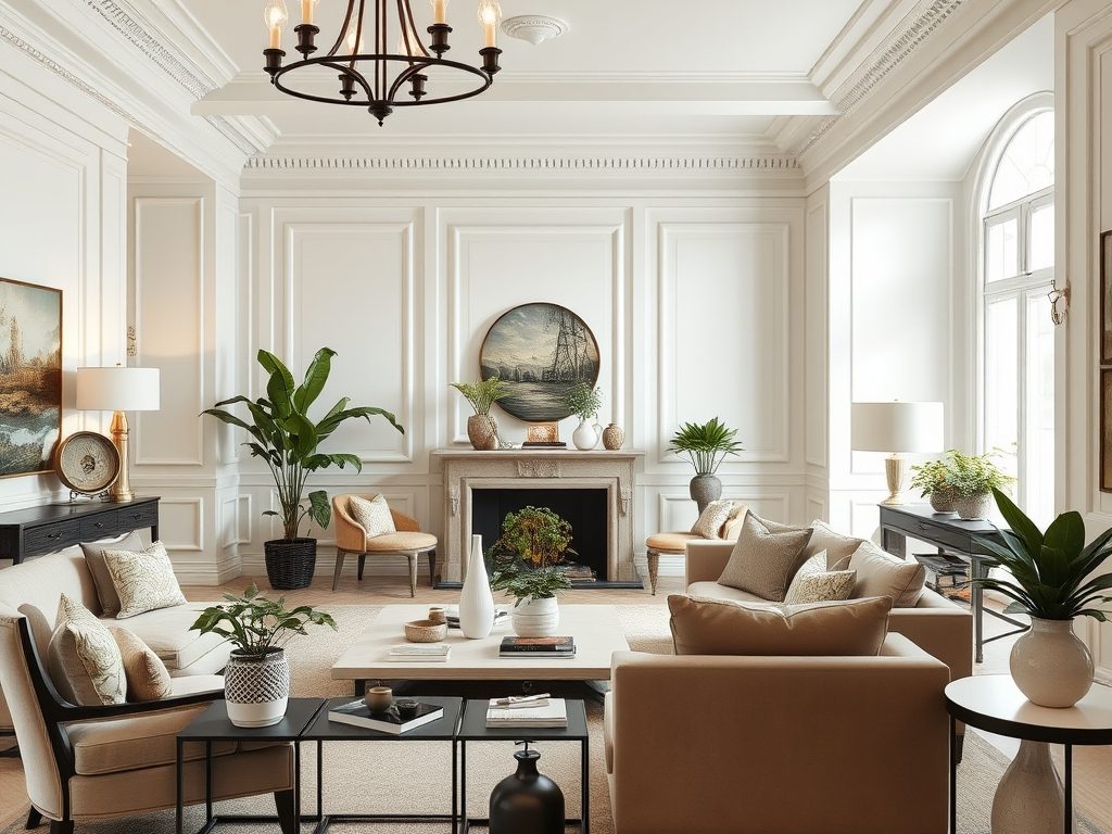 Styl modern classic wnętrza: jak łączyć klasykę z nowoczesnością dla eleganckiej harmonii i komfortu