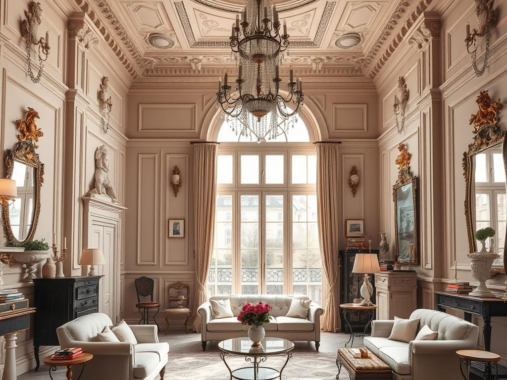 Styl paryski we wnętrzach: harmonia elegancji, przestronność i detale pełne historii