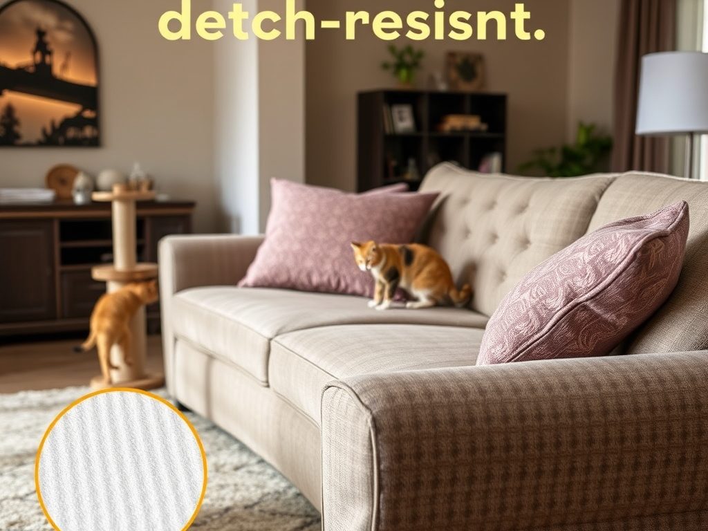 Tkanina obiciowa odporna na kota: jak wybrać trwały materiał i skutecznie chronić meble przed zadrapaniami